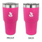 Foxy Mama 30 oz Stainless Steel Ringneck Tumblers - Pink - Double Sided - APPROVAL