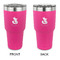 Foxy Mama 30 oz Stainless Steel Tumbler - Pink - Double Sided