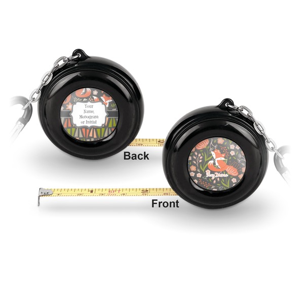Foxy Mama 6-Ft Pocket Tape Measure with Carabiner Hook - Front and Back