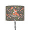 Foxy Mama 8" Drum Lampshade - ON STAND (Fabric)