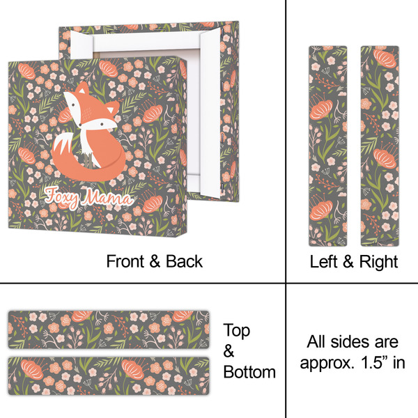 Foxy Mama 8x8 - Canvas Print - Approval