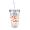 Foxy Mama 16oz Double Wall Acrylic Tumbler with Lid & Straw - Full Print