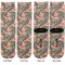 Foxy Mama Adult Crew Socks - Double Pair - Front and Back - Apvl