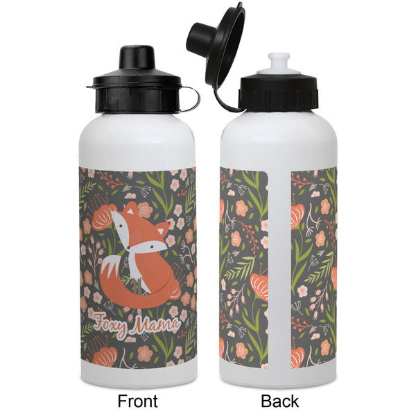Foxy Mama Aluminum Water Bottle - White APPROVAL
