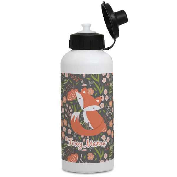 Custom Foxy Mama Water Bottles - Aluminum - 20 oz - White