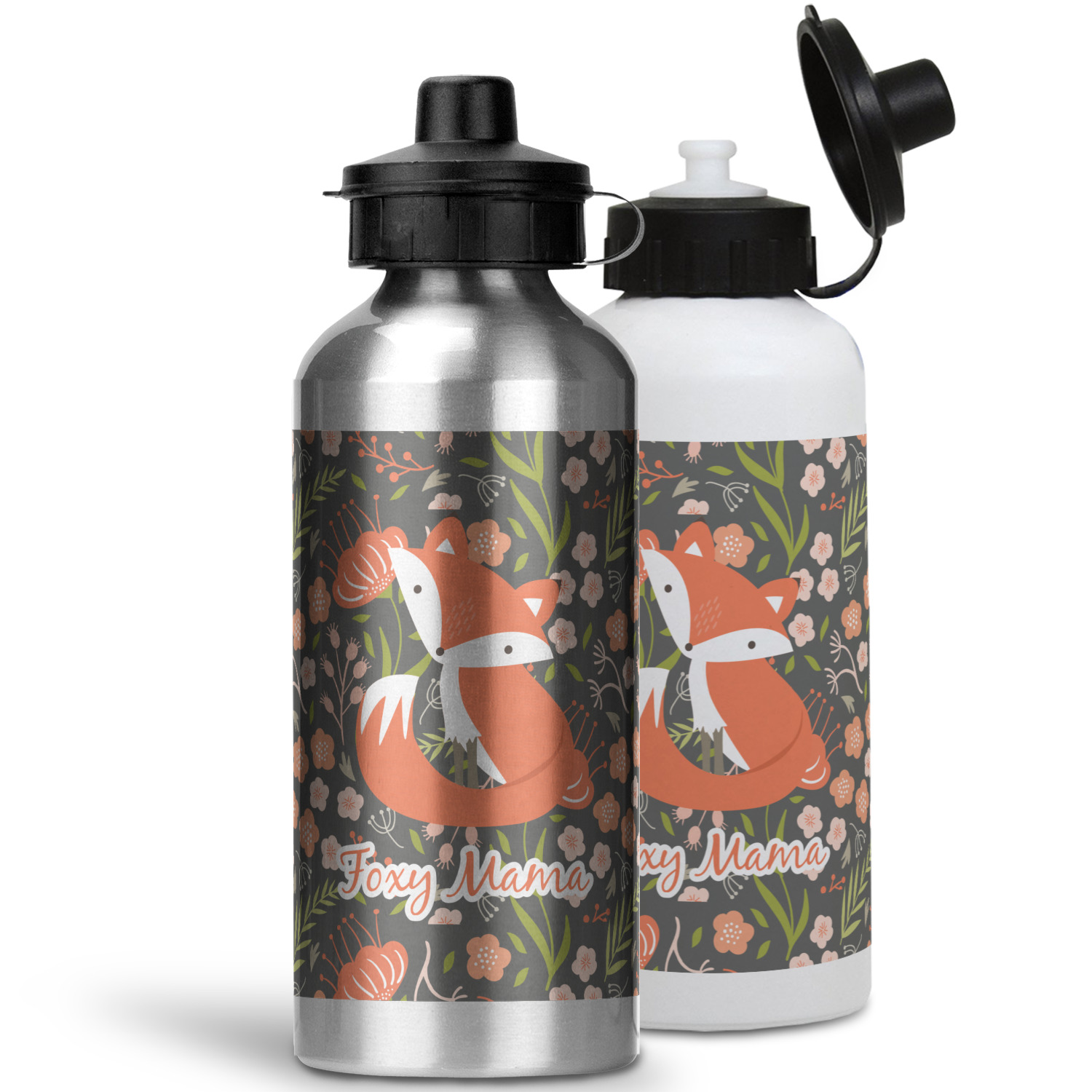 Custom Foxy Mama Water Bottles - 20 oz - Aluminum