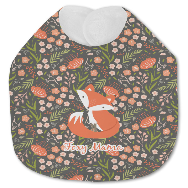 Custom Foxy Mama Jersey Knit Baby Bib