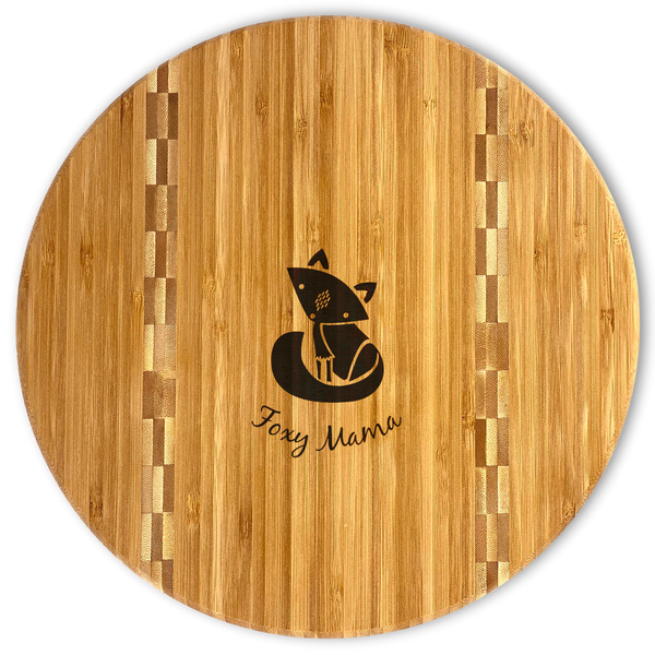 Custom Foxy Mama Bamboo Cutting Board