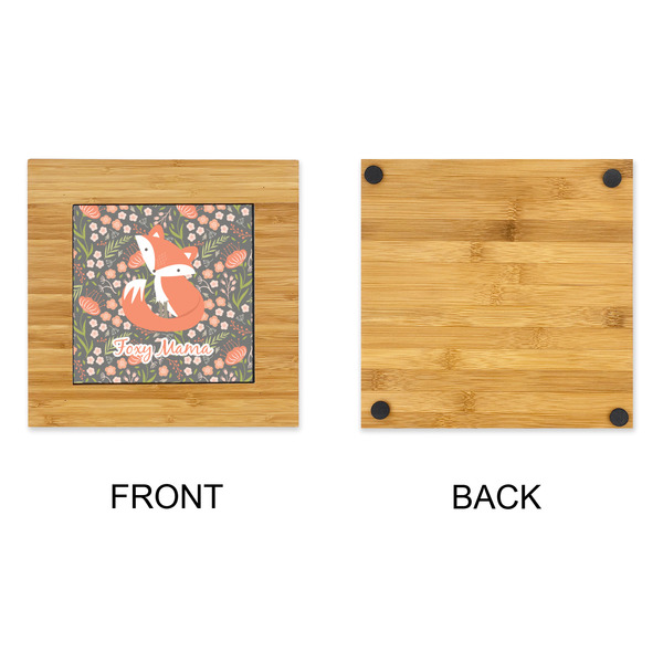Foxy Mama Bamboo Trivet with 6" Tile - APPROVAL