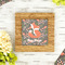 Foxy Mama Bamboo Trivet with 6" Tile - LIFESTYLE