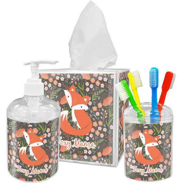 Custom Foxy Mama Acrylic Bathroom Accessories Set