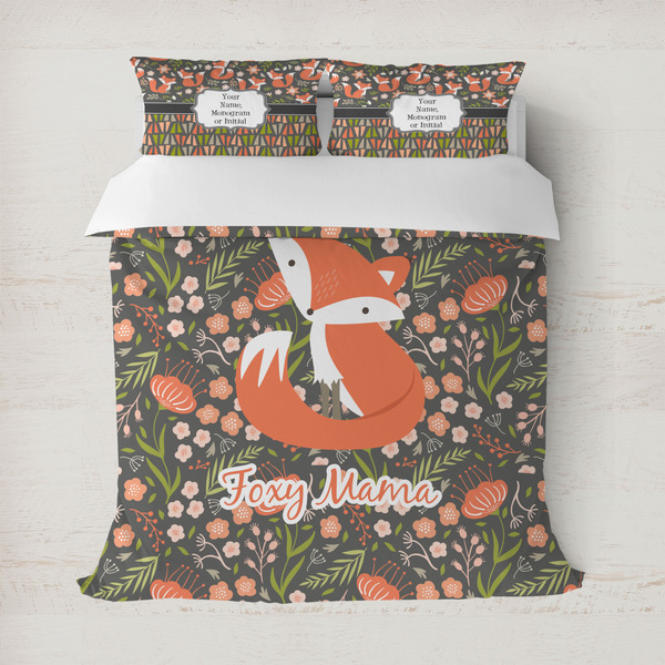 Custom Foxy Mama Duvet Cover