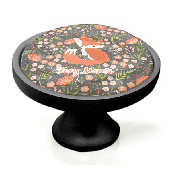 Foxy Mama Black Custom Cabinet Knob (Side)