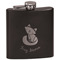 Foxy Mama Black Flask - Engraved Front