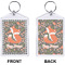 Foxy Mama Bling Keychain (Front + Back)