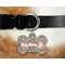 Foxy Mama Bone Shaped Dog Tag on Collar & Dog