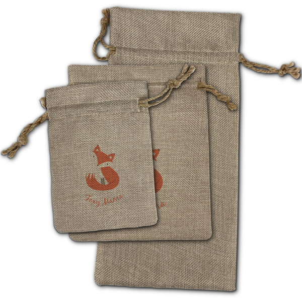Foxy Mama Burlap Gift Bags - (PARENT MAIN) All Three