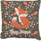 Foxy Mama Faux-Linen Throw Pillow 18"