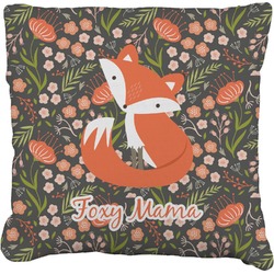 Foxy Mama Faux-Linen Throw Pillow 26"