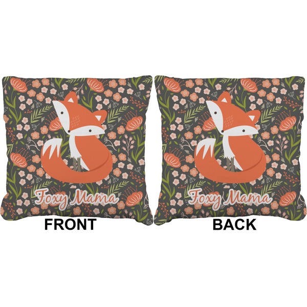 Foxy Mama Burlap Pillow Approval