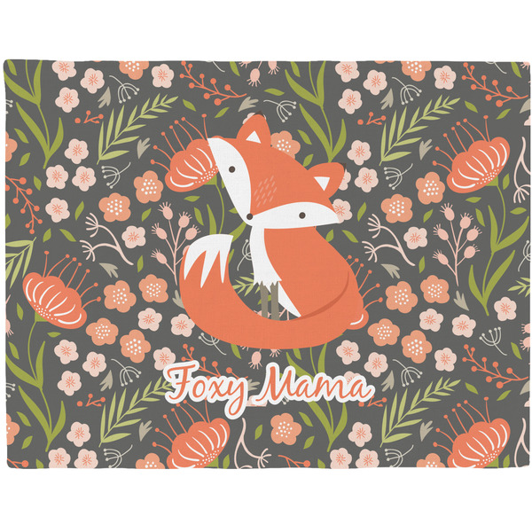 Custom Foxy Mama Woven Fabric Placemat - Twill