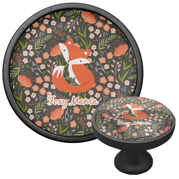 Foxy Mama Cabinet Knob - Black - Multi Angle
