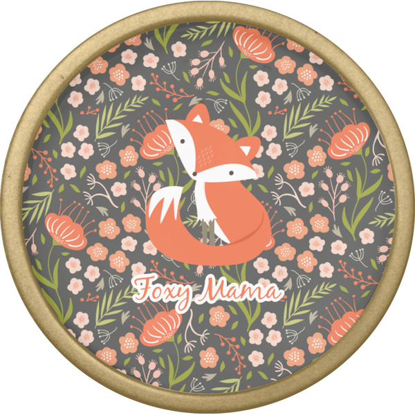 Foxy Mama Cabinet Knob - Gold - Front