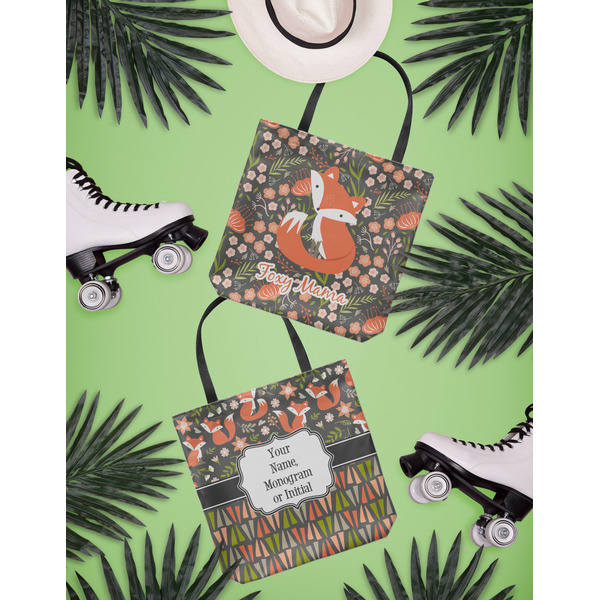 Foxy Mama Canvas Tote Lifestyle Front and Back