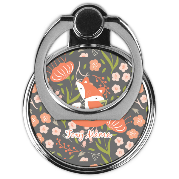 Foxy Mama Cell Phone Ring Stand & Holder - Front (Collapsed)