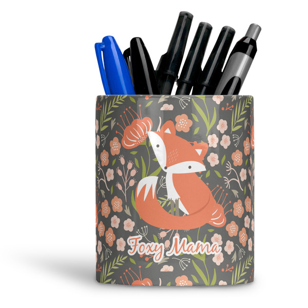 Custom Foxy Mama Ceramic Pen Holder