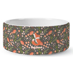 Foxy Mama Ceramic Dog Bowl - Medium