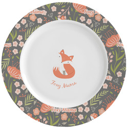 Foxy Mama Ceramic Dinner Plates (Set of 4)