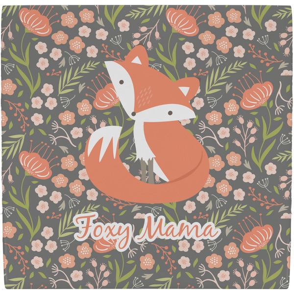 Custom Foxy Mama Ceramic Tile Hot Pad