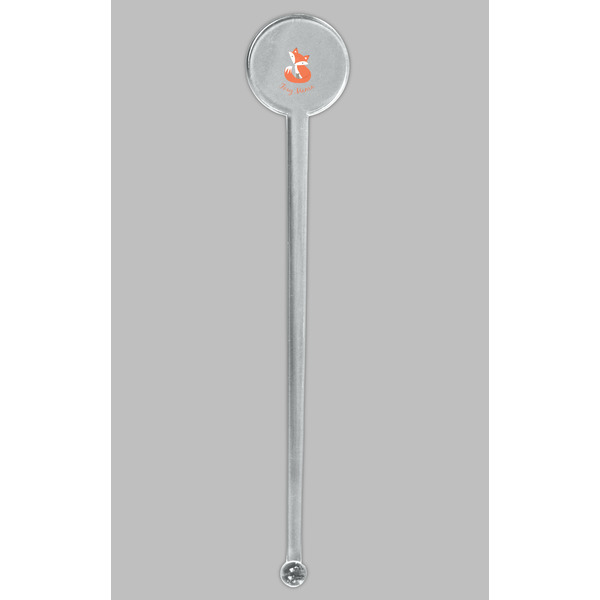 Foxy Mama Clear Plastic 7" Stir Stick - Round - Single Stick