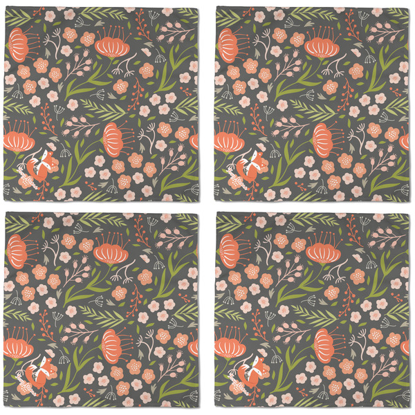 Foxy Mama Cloth Napkins - Personalized Dinner (APPROVAL) Set of 4