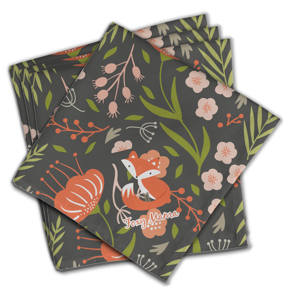Foxy Mama Cloth Napkins - Personalized Dinner (PARENT MAIN Set of 4)