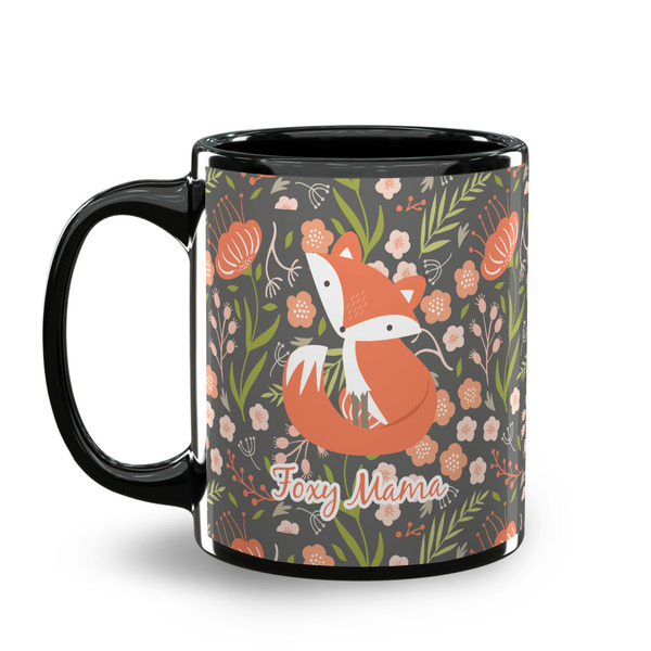 Foxy Mama Coffee Mug - 11 oz - Black