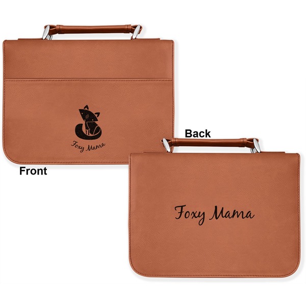 Foxy Mama Cognac Leatherette Bible Covers - Large Double Sided Apvl