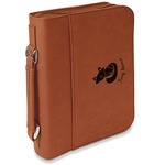 Foxy Mama Leatherette Bible Cover with Handle & Zipper - Large- Single Sided