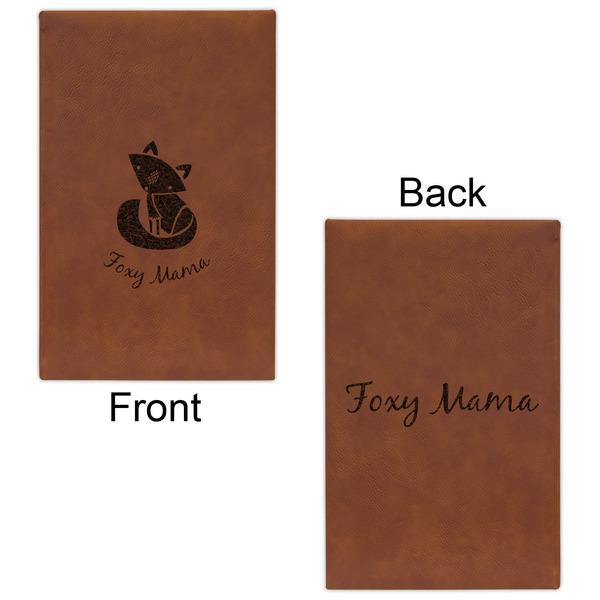 Foxy Mama Cognac Leatherette Journal - Double Sided - Apvl