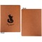Foxy Mama Cognac Leatherette Portfolios with Notepad - Large - Single Sided - Apvl