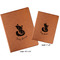 Foxy Mama Cognac Leatherette Portfolios with Notepad - Compare Sizes