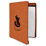 Foxy Mama Leatherette Zipper Portfolio with Notepad