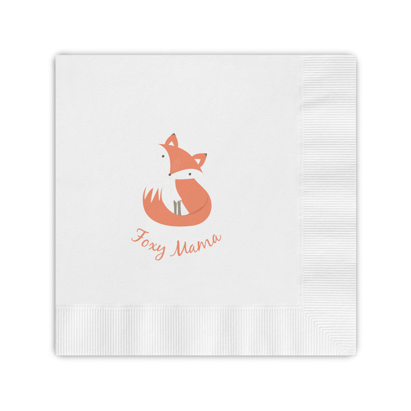 Custom Foxy Mama Coined Cocktail Napkins