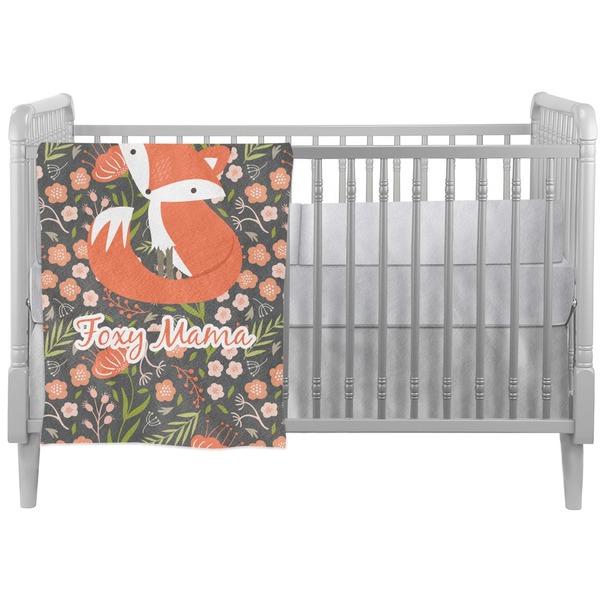 Custom Foxy Mama Crib Comforter / Quilt