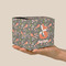 Foxy Mama Cube Favor Gift Box - On Hand - Scale View