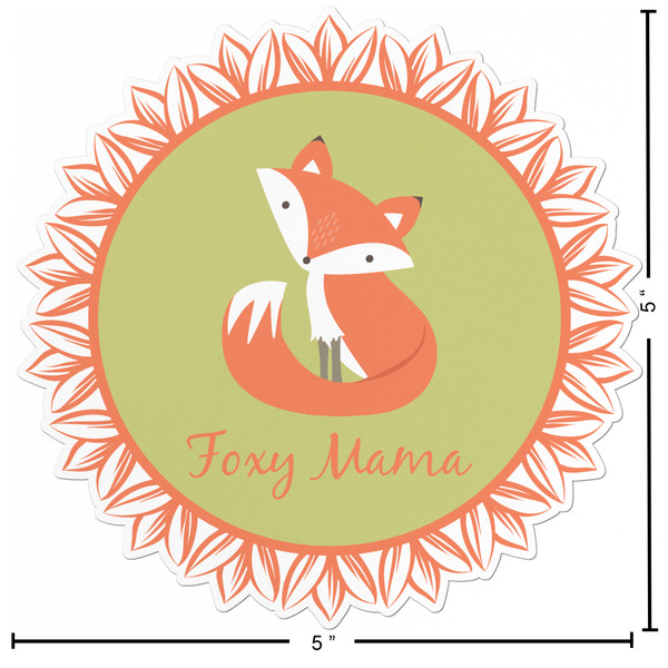 Foxy Mama Custom Shape Iron On Patches - L - APPROVAL