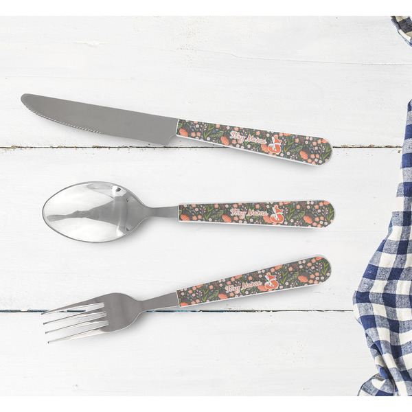 Foxy Mama Cutlery Set - w/ PLATE