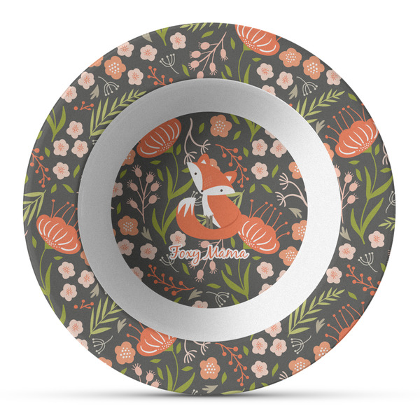 Custom Foxy Mama Plastic Bowl - Microwave Safe - Composite Polymer