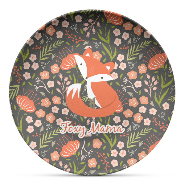 Custom Foxy Mama Microwave Safe Plastic Plate - Composite Polymer